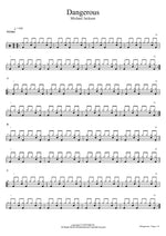 Dangerous - Michael Jackson drum sheet music