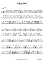 Off the Wall - Michael Jackson drum sheet music