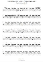 Les Princes Des Villes - Michel Berger drum sheet music