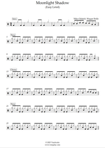 Moonlight Shadow (feat. Maggie Reilly) - Mike Oldfield drum sheet music