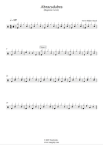 Abracadabra - Steve Miller Band drum sheet music