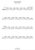 Abracadabra - Steve Miller Band drum sheet music