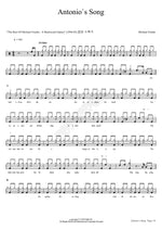 Antonios Song Michael Franks Full Drum Transcription / Drum Sheet Music COPYDRUM