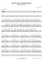 R.I.P. (feat. Skylar Grey) - Motionless in White drum sheet music