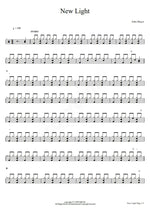 New Light John Mayer Full Drum Transcription / Drum Sheet Music COPYDRUM