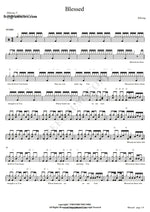 Blessed (Live) Hillsong Worship Full Drum Transcription / Drum Sheet Music COPYDRUM