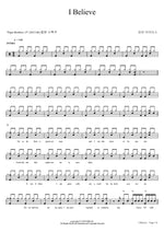 I Believe Papa Brothers (파파 브라더스) Full Drum Transcription / Drum Sheet Music COPYDRUM