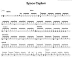 Space Captain Tedeschi Trucks Band Simplified Drum Transcription / Drum Sheet Music MR music