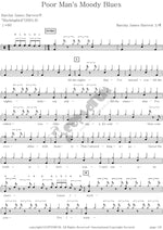 Poor Man's Moody Blues Barclay James Harvest Full Drum Transcription / Drum Sheet Music COPYDRUM