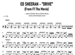 Drive Ed Sheeran Full Drum Transcription / Drum Sheet Music DRUM RECIPES