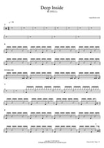 Deep Inside - Nell (넬) drum sheet music