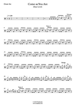 Come As You Are - Nirvana drum sheet music