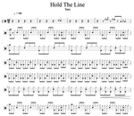 Hold the Line Toto Full Drum Transcription / Drum Sheet Music Cyril Mayer