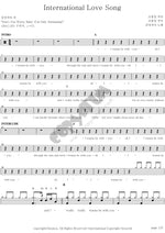 International Love Song (International Love Song) The Black Skirts (검정치마) Full Drum Transcription / Drum Sheet Music COPYDRUM