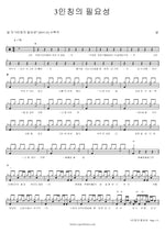 The Need for a Third Person (3인칭의 필요성) NELL (넬) Full Drum Transcription / Drum Sheet Music COPYDRUM