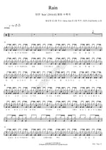 Rain Taeyeon (태연) Full Drum Transcription / Drum Sheet Music COPYDRUM