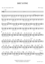 SHES FINE 헤이즈 Full Drum Transcription / Drum Sheet Music COPYDRUM
