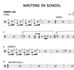 Waitin' in School Ricky Nelson Full Drum Transcription / Drum Sheet Music Sheets4Drummers