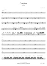 Careless - Neffex drum sheet music