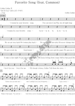 Favorite Song (feat. Common) Colbie Caillat Full Drum Transcription / Drum Sheet Music COPYDRUM