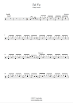 J'ai vu - Niagara drum sheet music