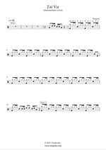 J'ai vu - Niagara drum sheet music