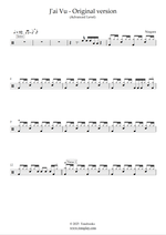 J'ai vu - Niagara drum sheet music