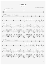 Lithium - Nirvana - Full Drum Transcription / Drum Sheet Music - AriaMus.com