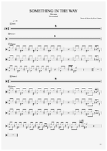 Something in the Way - Nirvana - Full Drum Transcription / Drum Sheet Music - AriaMus.com