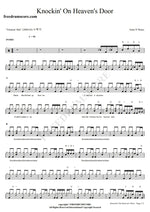 Knockin' on Heaven's Door Guns N' Roses Full Drum Transcription / Drum Sheet Music COPYDRUM