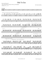 Ode To Gee Rock Candy Funk Party Full Drum Transcription / Drum Sheet Music COPYDRUM