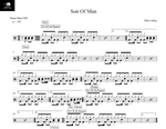 Son of Man Phil Collins Full Drum Transcription / Drum Sheet Music Drum Sheet MX