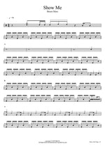 Show Me Bruno Mars Full Drum Transcription / Drum Sheet Music COPYDRUM