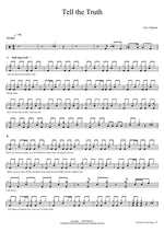 Tell the Truth Eric Clapton Full Drum Transcription / Drum Sheet Music COPYDRUM