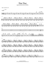 That That (prod. & feat. SUGA of BTS) (That That (prod. & feat. SUGA of BTS)) PSY (싸이) Full Drum Transcription / Drum Sheet Music COPYDRUM