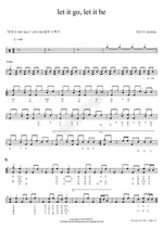 Let It Go, Let It Be (let it go let it be) RAINZ (레인즈) Full Drum Transcription / Drum Sheet Music COPYDRUM