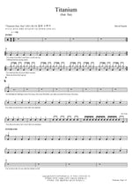 Titanium (feat. Sia) David Guetta Full Drum Transcription / Drum Sheet Music COPYDRUM