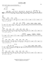 Neighbor (이웃사촌) Ok Hee (옥희) Full Drum Transcription / Drum Sheet Music COPYDRUM