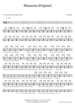 Macarena Los Del Rio Full Drum Transcription / Drum Sheet Music COPYDRUM