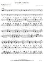 Sun of Jamaica Goombay Dance Band Full Drum Transcription / Drum Sheet Music COPYDRUM