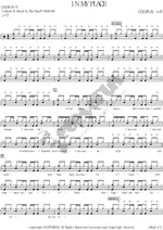 In My Place Coldplay Full Drum Transcription / Drum Sheet Music COPYDRUM