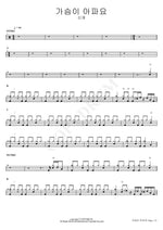 My Heart Hurts (가슴이 아파요) Shin Jae (신재) Full Drum Transcription / Drum Sheet Music COPYDRUM
