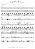 Angel with a Shotgun The Cab Full Drum Transcription / Drum Sheet Music COPYDRUM