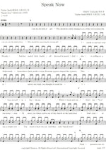 Speak Now Taylor Swift Full Drum Transcription / Drum Sheet Music COPYDRUM