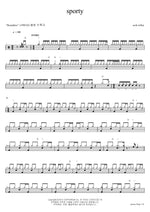sporty Scott wilkie Full Drum Transcription / Drum Sheet Music COPYDRUM