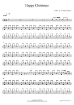 Happy Christmas (Happy Christmas) Country Kkokko (컨츄리 꼬꼬) Full Drum Transcription / Drum Sheet Music COPYDRUM