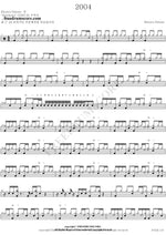 2004 Electro Deluxe Full Drum Transcription / Drum Sheet Music COPYDRUM
