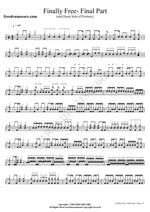 Final Part (and Drum Solo of Portnoy) Finally Free Full Drum Transcription / Drum Sheet Music COPYDRUM