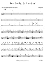 Dive (Live for Like a Version) - Olivia Dean drum sheet music