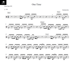 One Time Beabadoobee Full Drum Transcription / Drum Sheet Music Drum Sheet MX